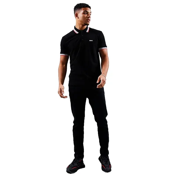 Áo Polo Nam Hugo Boss Slim Fit Polo Shirt With Contrast Logo Màu Đen Size S - Thời trang - Vua Hàng Hiệu