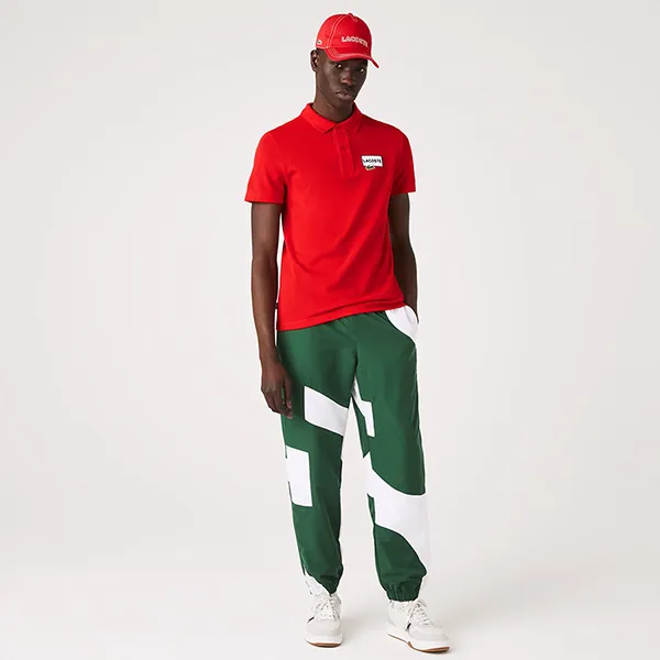 Áo Polo Nam Lacoste Heritage Regular Fit Badge Cotton Piqué PH2027 WTU Màu Đỏ Size 2 - Thời trang - Vua Hàng Hiệu