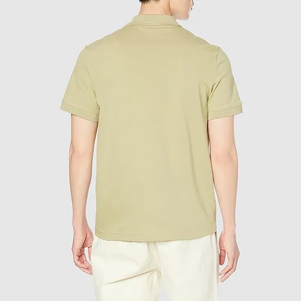 Áo Polo Nam Lacoste Men's Cotton Piqué Shirt PH9116 - 99 Màu Be Size 3 - 5