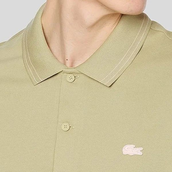 Áo Polo Nam Lacoste Men's Cotton Piqué Shirt PH9116 - 99 Màu Be Size 3