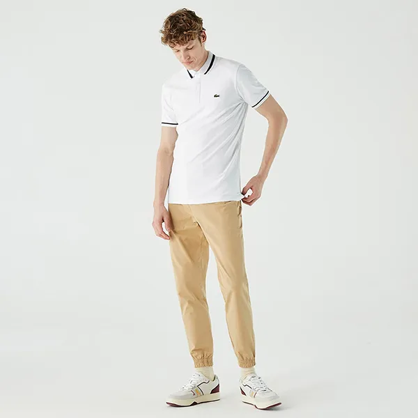 Áo Polo Nam Lacoste Men's Polo PH0236.36B Màu Trắng Size 4 - 3