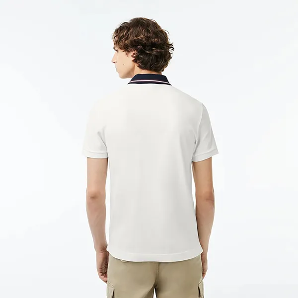 Áo Polo Nam Lacoste Men's Smart Paris Color-Block Collar PH6238-70V Màu Trắng Size 5 - Thời trang - Vua Hàng Hiệu
