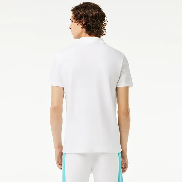 Áo Polo Nam Lacoste Regular Piqué Colour Block PH1470 - RI6 Màu Trắng Size 4 - Thời trang - Vua Hàng Hiệu