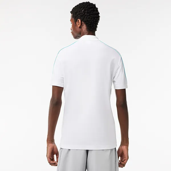 Áo Polo Nam Lacoste Slim Fit Tech Piqué Movement Shirt PH1426 - RI6 Màu Trắng Size 3 - 4