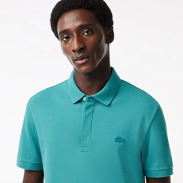 Áo Polo Nam Lacoste Smart Paris Cotton Piqué PH5522 - SI0 Màu Xanh Ngọc Size 3 - Thời trang - Vua Hàng Hiệu