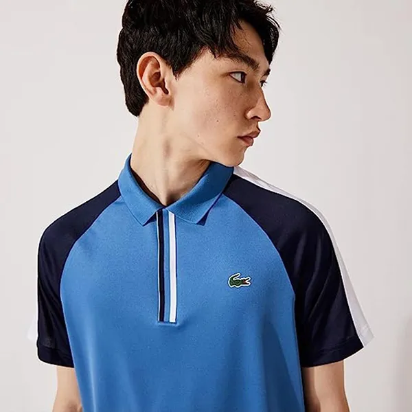 Áo Polo Nam Lacoste Sport Golf DH0852 BF1 Màu Xanh Dương Size 2 - 3