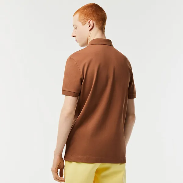 Áo Polo Nam Lacoste Stretch Cotton Polo Shirt PH5522 Màu Nâu Đậm Size 3
