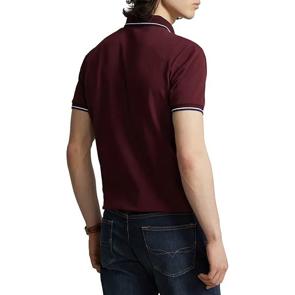 Áo Polo Nam Ralph Lauren Slim Fit 275040 - WINE RED Màu Đỏ Mận Size S - Thời trang - Vua Hàng Hiệu