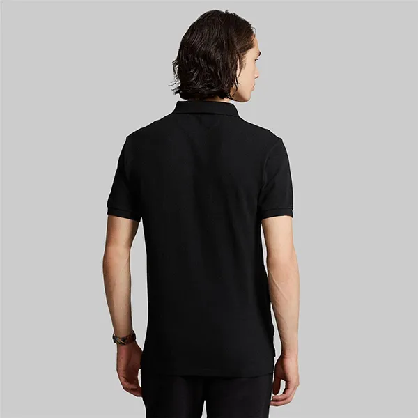Áo Polo Nam Ralph Lauren Slim Fit Plaid-Trim Mesh 327001 - BLK Màu Đen Size S - Thời trang - Vua Hàng Hiệu