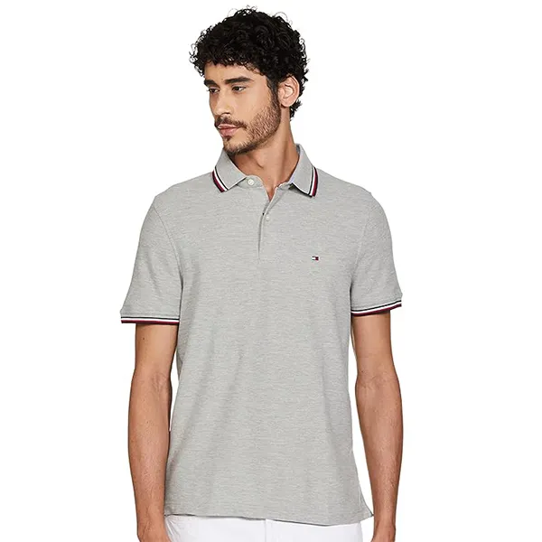 Áo Polo Nam Tommy Hilfiger Polo Shirt 78J8662 031 P8F Màu Xám Size S - Thời trang - Vua Hàng Hiệu