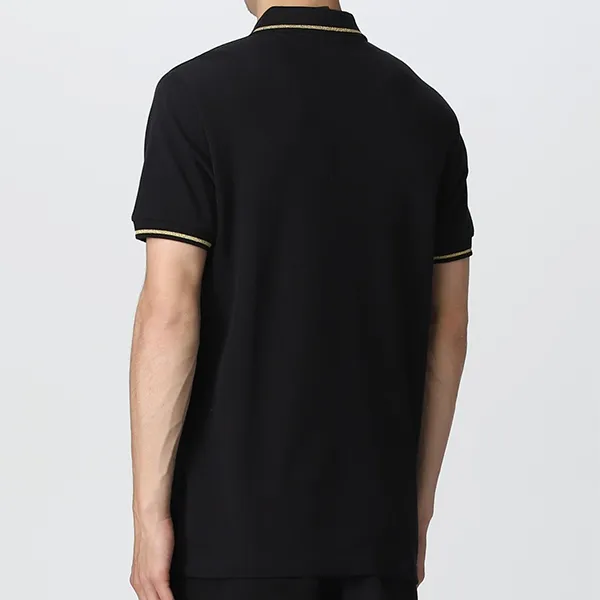 Áo Polo Nam Versace Jeans Couture Logo Embroidered Polo Shirt 74GAGT06CJ01T Màu Đen Size XS - Thời trang - Vua Hàng Hiệu