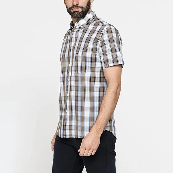Áo Sơ Mi Carrera Jeans Short Sleeved Shirt 213C1230A_50H Họa Tiết Kẻ Caro Size L