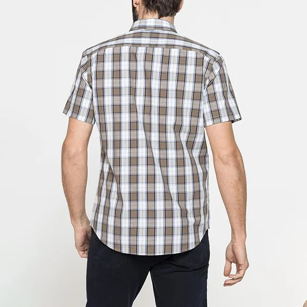 Áo Sơ Mi Carrera Jeans Short Sleeved Shirt 213C1230A_50H Họa Tiết Kẻ Caro Size L