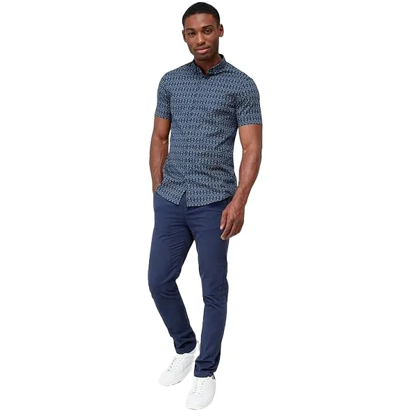Áo Sơ Mi Dài Tay Nam Armani Exchange A/X 6RZC04 ZNEAZ GD04 Màu Xanh Đậm Size XS