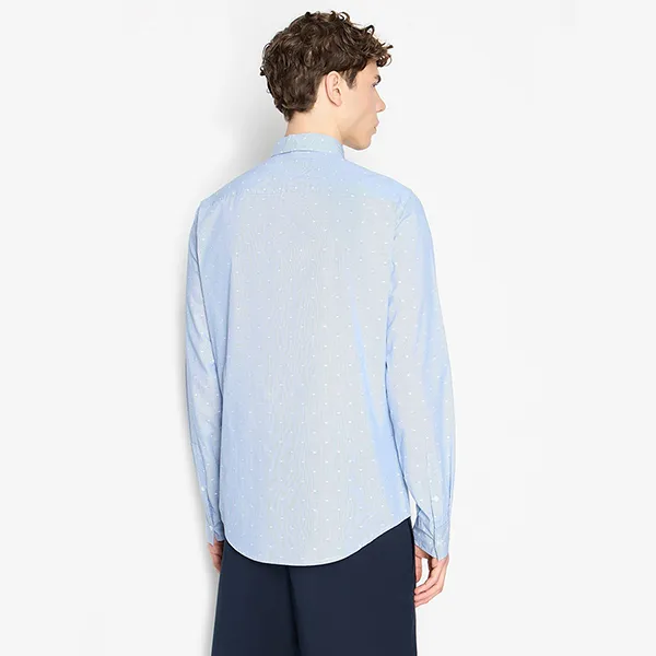 Áo Sơ Mi Nam Armani Exchange A/X 6RZC11 ZNYSZ GD04 Màu Xanh Dương Size M