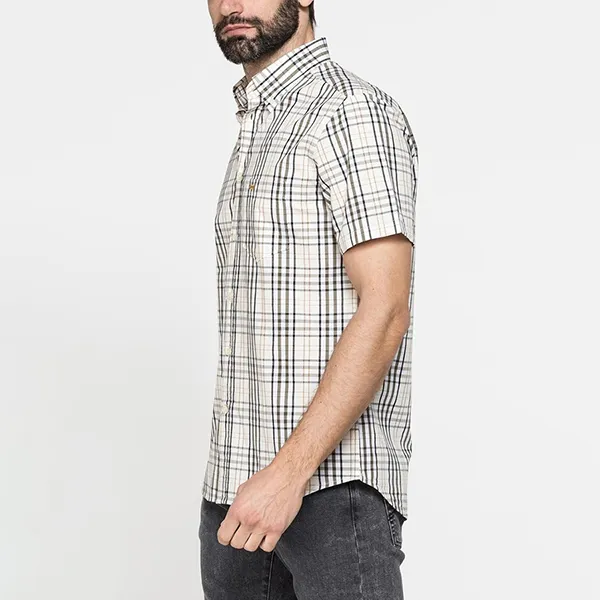 Áo Sơ Mi Nam Carrera Jeans Short Sleeved Shirt 213C1230A_B78 Kẻ Caro Size L