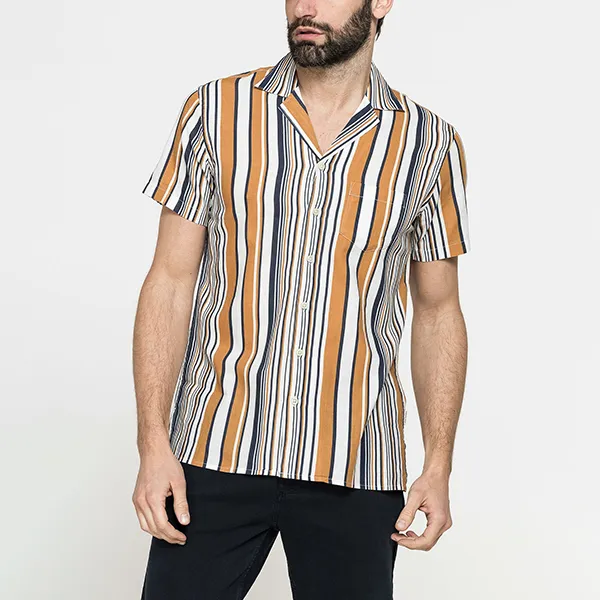 Áo Sơ Mi Nam Cộc Tay Carrera Jeans T225C1251X_C78 Họa Tiết Kẻ Sọc Size L - Thời trang - Vua Hàng Hiệu