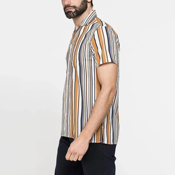 Áo Sơ Mi Nam Cộc Tay Carrera Jeans T225C1251X_C78 Họa Tiết Kẻ Sọc Size L - Thời trang - Vua Hàng Hiệu