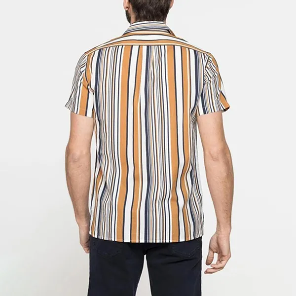 Áo Sơ Mi Nam Cộc Tay Carrera Jeans T225C1251X_C78 Họa Tiết Kẻ Sọc Size L - Thời trang - Vua Hàng Hiệu