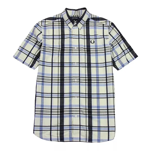 Áo Sơ Mi Nam Fred Perry Check Shirt Kẻ Phối Màu Size S