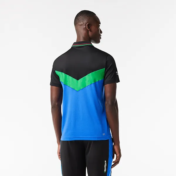 Áo Thun Nam Lacoste Slim Fit Tennis Seamless Effect T-Shirt DH1099.MIU Màu Xanh/Đen Size 3 - Thời trang - Vua Hàng Hiệu