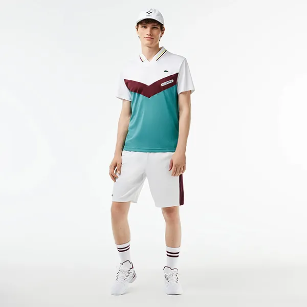 Áo Thun Nam Lacoste Slim Fit Tennis Seamless Effect T-Shirt DH1099.Q7I Phối Màu Size 3 - 1