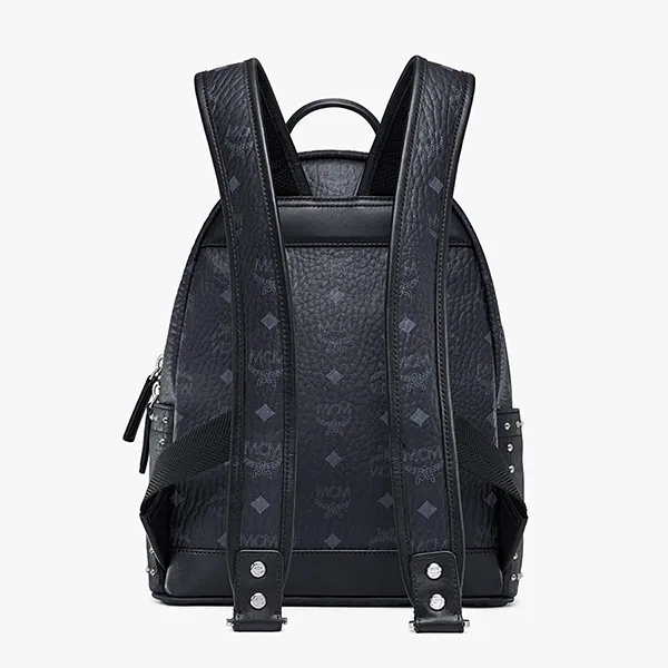 Balo MCM Stark Backpack In Studded Outline Visetos Small MMK8AVE61BK001 Màu Đen