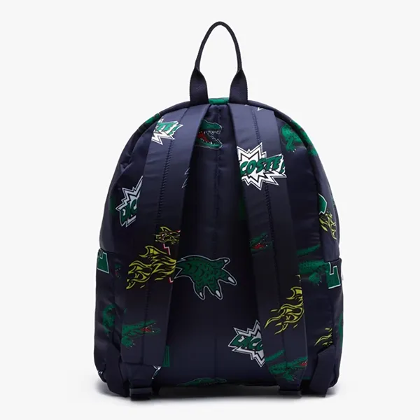 Balo Nam Lacoste Men's Holiday Printed Backpack NH4056HN Màu Xanh Navy