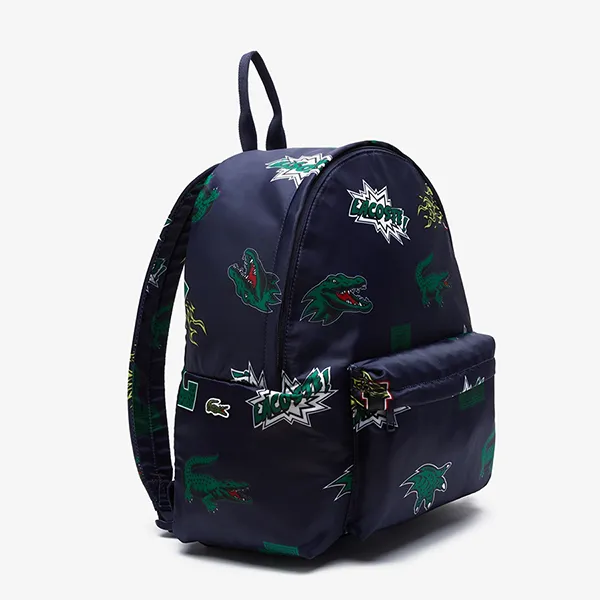 Balo Nam Lacoste Men's Holiday Printed Backpack NH4056HN Màu Xanh Navy