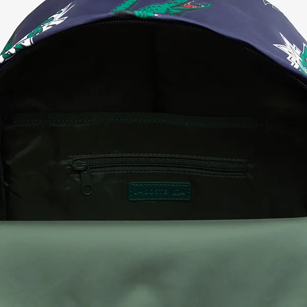 Balo Nam Lacoste Men's Holiday Printed Backpack NH4056HN Màu Xanh Navy