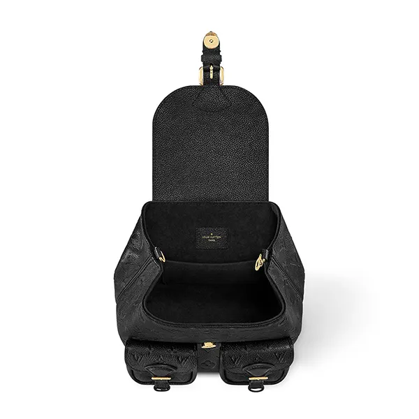 Balo Nữ Louis Vuitton LV Backup Monogram Empreinte Leather M47072 Màu Đen - Túi xách - Vua Hàng Hiệu