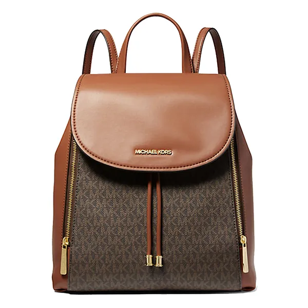 Balo Nữ Michael Kors MK Phoebe Flap Medium Backpack Brown 35F2G8PB6B Màu Nâu - Túi xách - Vua Hàng Hiệu