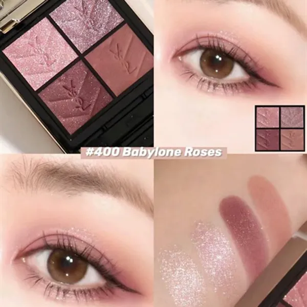 Bảng Phấn Mắt Yves Saint Laurent YSL Couture Mini Clutch Eyeshadow Palette Màu 400 Babylone Roses, 10g - 5