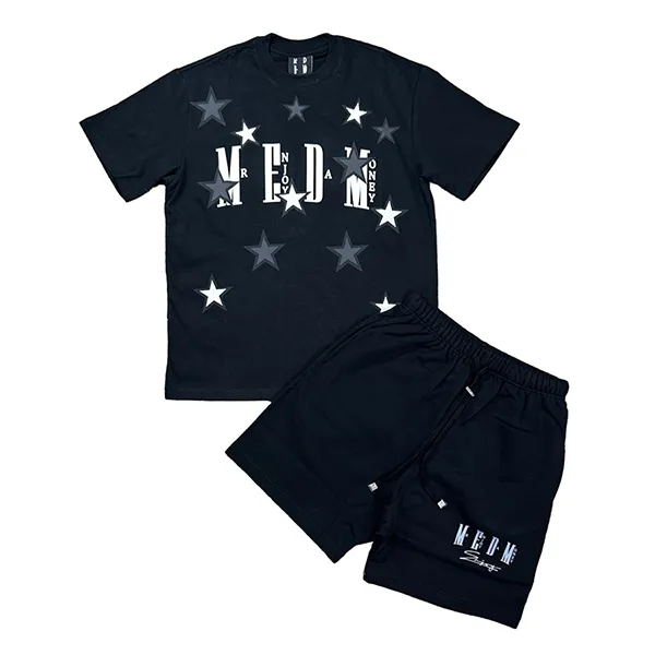 Bộ Quần Áo Cộc Tay Nam Mr. Enjoy Da Money MEDM Màu Đen Size S - Thời trang - Vua Hàng Hiệu