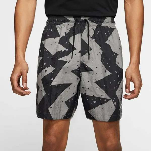 Bộ Quần Áo Cộc Tay Nam Nike Air Jordan Jumpman Màu Đen Xám Size S