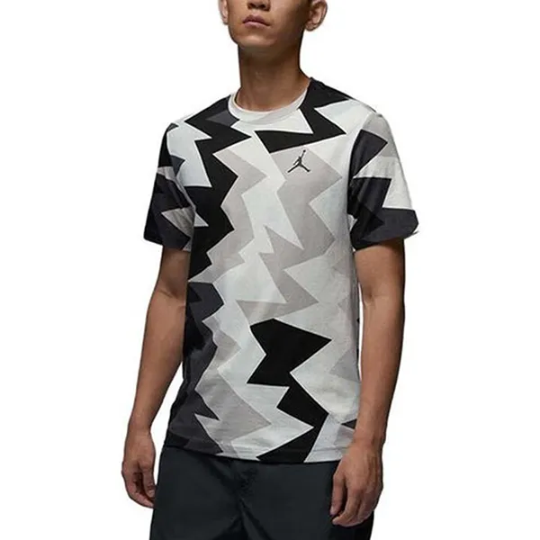 Bộ Quần Áo Cộc Tay Nam Nike Air Jordan Jumpman Màu Đen Xám Size S