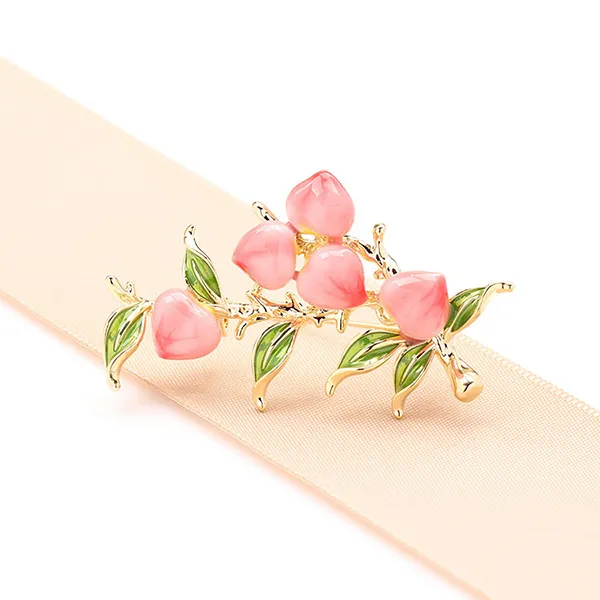 Cài Áo Nữ Meri Cherry Blossom BR738 Màu Vàng/Hồng