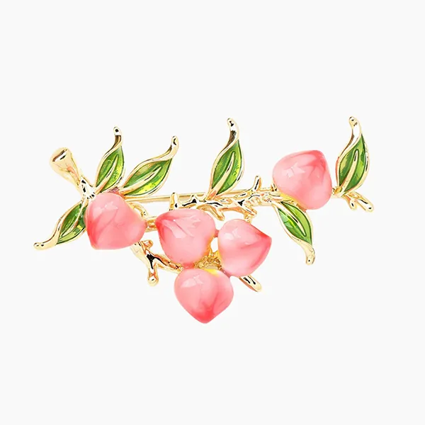 Cài Áo Nữ Meri Cherry Blossom BR738 Màu Vàng/Hồng