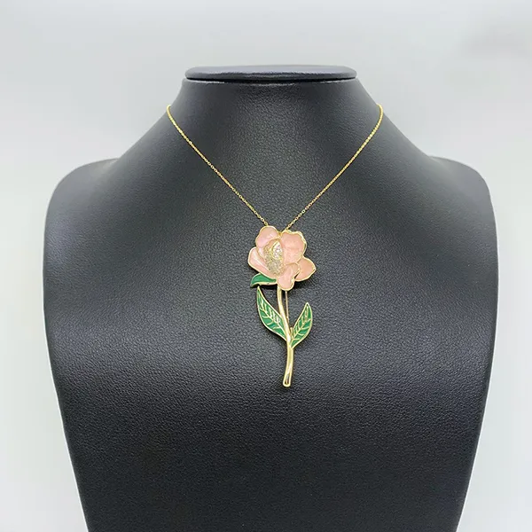 Cài Áo Nữ Meri Coral Rose BR709 Màu Vàng/Hồng - Phụ kiện - Vua Hàng Hiệu