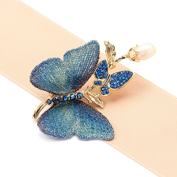 Cài Áo Nữ Meri Dreamy Wings BR732 Màu Xanh Lam