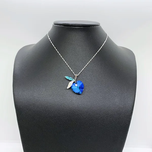 Cài Áo Nữ Meri Jade Heart BR706 Màu Bạc/Xanh - Phụ kiện - Vua Hàng Hiệu