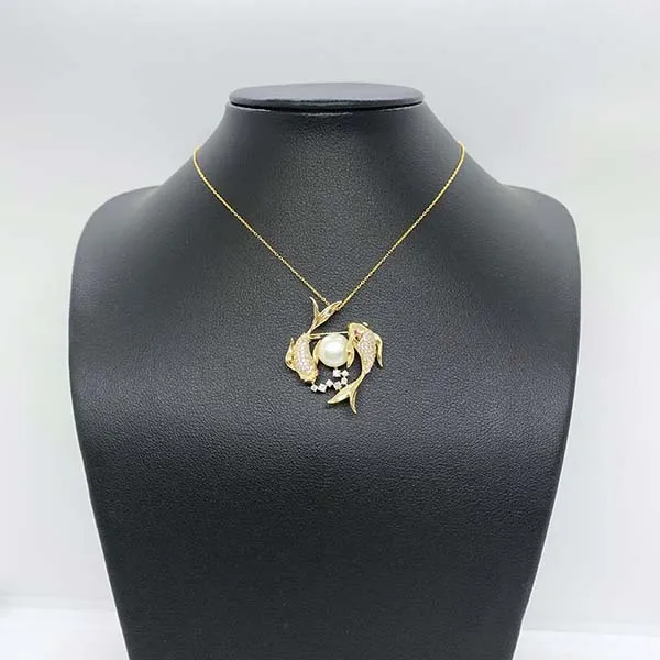 Cài Áo Nữ Meri Lucky Koi Pearl BR707 Màu Vàng Gold - Phụ kiện - Vua Hàng Hiệu