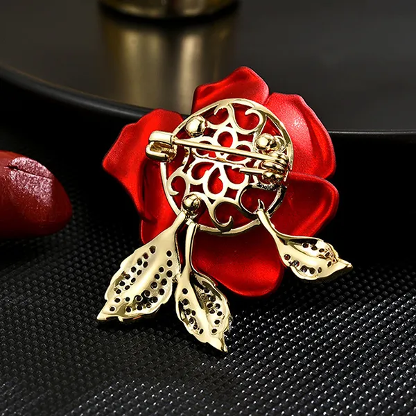 Cài Áo Nữ Meri Rosebud BR725 Màu Đỏ - Phụ kiện - Vua Hàng Hiệu