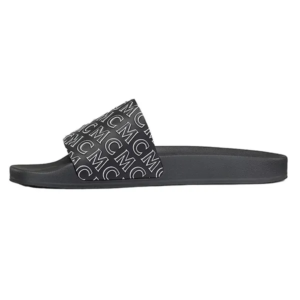 Dép Nữ MCM Women's Diagonal Monogram Rubber Slides Màu Đen Size 36