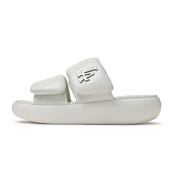 【MLB】Base Slide Lux ★送料・関税込★ Dép MLB Base Slide Lux LA Dodgers 3ALPBLX43-07IVS Màu Trắng