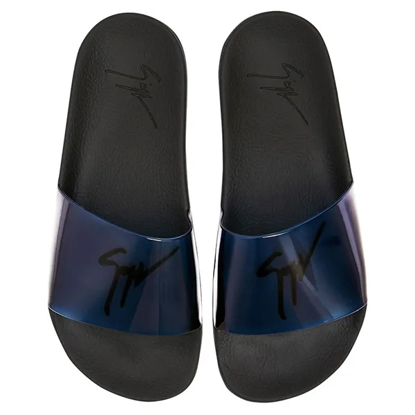 Dép Nam Giuseppe Zanotti Burlin Spurgle Slide Sandals RM20036 Màu Xanh Đen Size 39 - Dép - Vua Hàng Hiệu