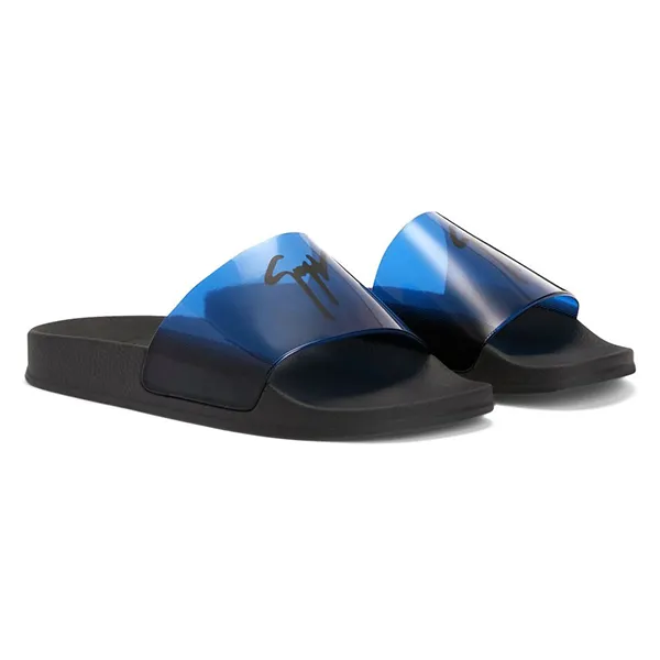 Dép Nam Giuseppe Zanotti Burlin Spurgle Slide Sandals RM20036 Màu Xanh Đen Size 39 - Dép - Vua Hàng Hiệu