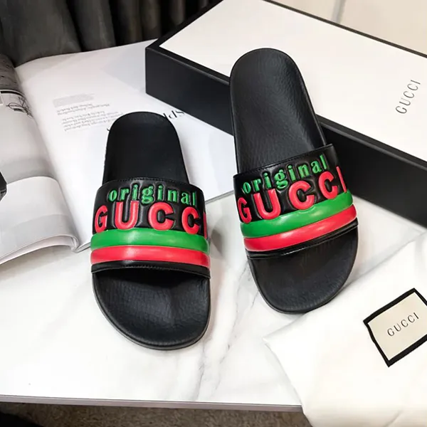 Dép Nam Gucci Original Sandal Màu Đen Size 6 - Dép - Vua Hàng Hiệu