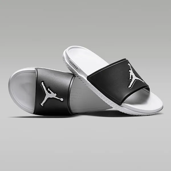 Dép Nam Nike Jordan Jumpman FQ1598-010 Màu Đen Trắng Size 40 - Dép - Vua Hàng Hiệu