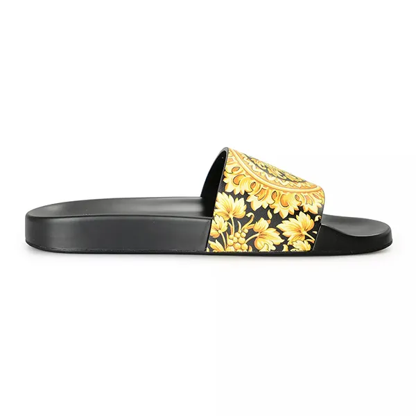 Dép Nam Versace Barocco Mosaic Print Slides Màu Đen Size 42 - Dép - Vua Hàng Hiệu